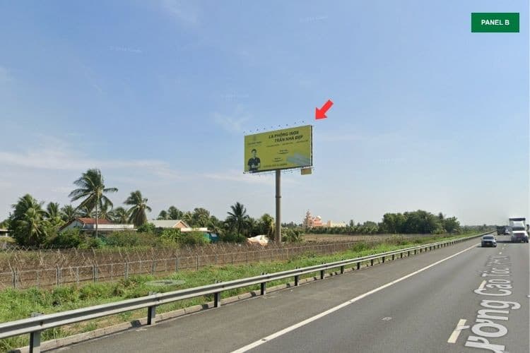 2 Panel Horizontal Unipole Billboard at Km39+150, Khanh Hau, Tay Ninh