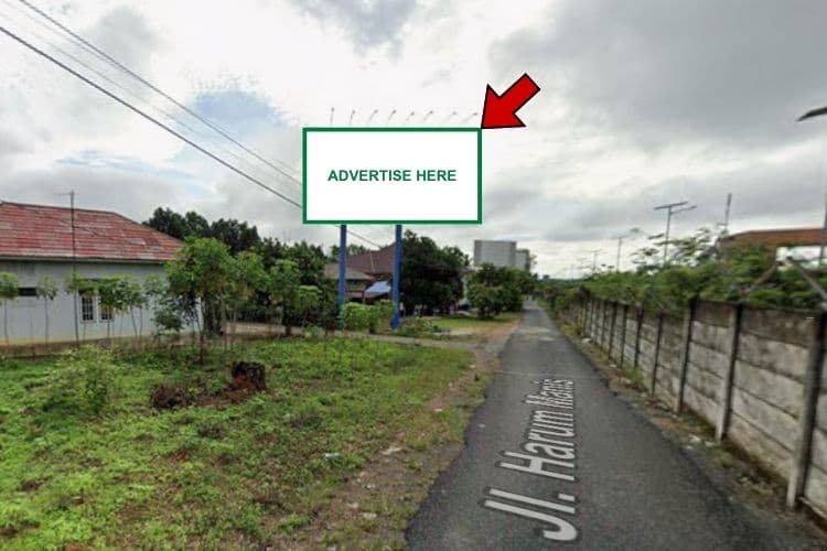 Horizontal Static Billboard at Jl Harum Manis, Banjarbaru, Kalimantan Selatan  (towards Syamsudin Noor Airport exit)