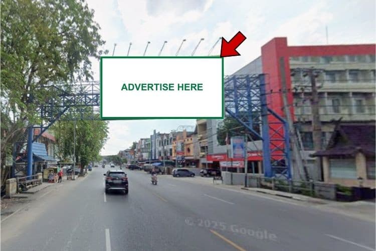 Horizontal Bando Billboard at Jl. Pangeran Samudra, Banjarmasin, Kalimantan Selatan  (in front of CIMB Niaga)