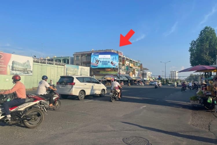 1 Panel Horizontal Iron frame Billboard at 97A Ly Thuong Kiet, Cao Lanh Ward, Dong Thap