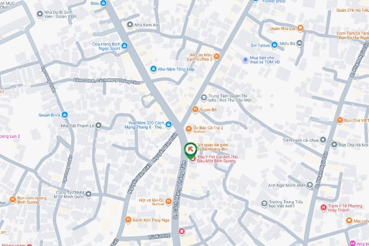Map- Horizontal Wallscape Billboard at 317 Cach Mang Thang 8 Street, Thu Dau Mot Ward, Ho Chi Minh City