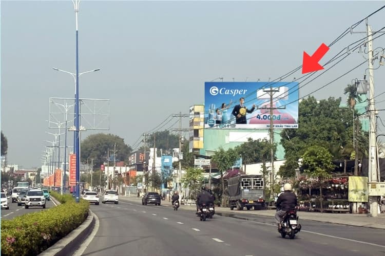 1 bảng quảng cáo treo tường nằm ngang tại 596 Đại lộ Bình Dương, phường Thủ Dầu Một, TP. Hồ Chí Minh