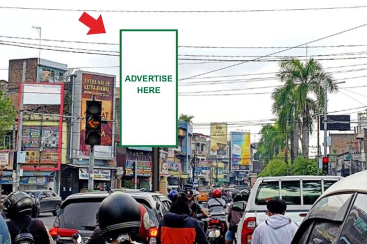 1 Panel Vertical Static Billboard at Jl. Jamin Ginting, Medan, Sumatera Utara  (at intersection Jl. DR Mansyur)