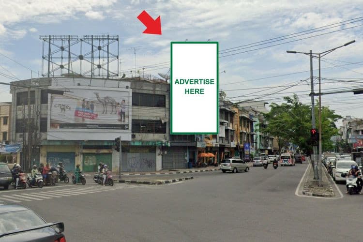 1 Panel Vertical Static Billboard at Jl. B. Katamso, Medan, Sumatera Utara  (Intersection Jl. Juanda)