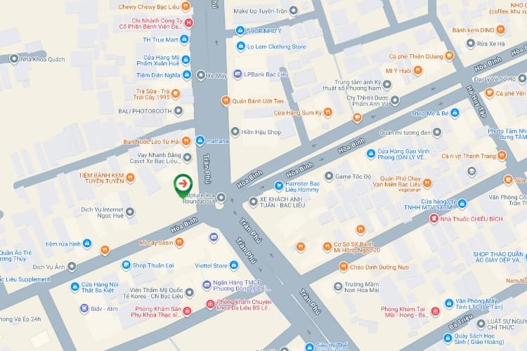 Map- Horizontal Wallscape Billboard at 39 Tran Phu, Hoa Binh Ward, Ca Mau