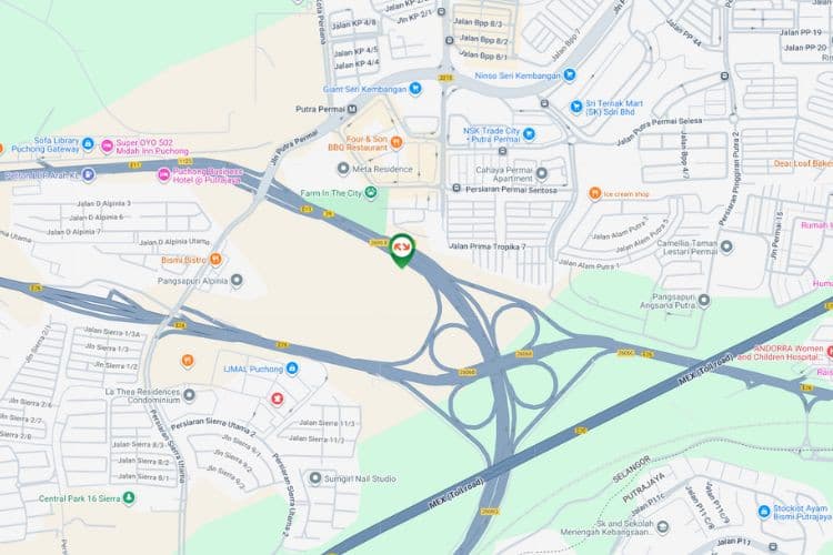 Map - Free Standing Billboard at LDP KM33.4, Seri Kembangan, Selangor (near Sierra)