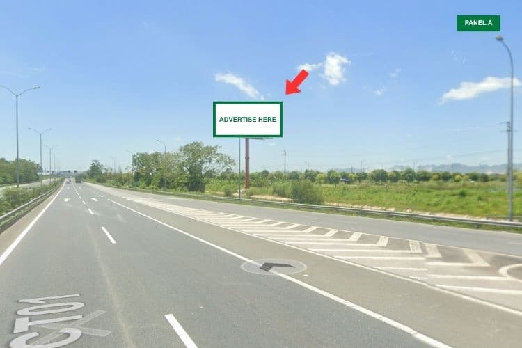 2 Panel Horizontal Unipole Billboard at Liem Tuyen Toll Station, Phu Ly, Ninh Binh (Right side)