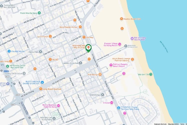 Map- Vertical Wallscape Billboard at 424 Vo Nguyen Giap, Ngu Hanh Son Ward, Da Nang City