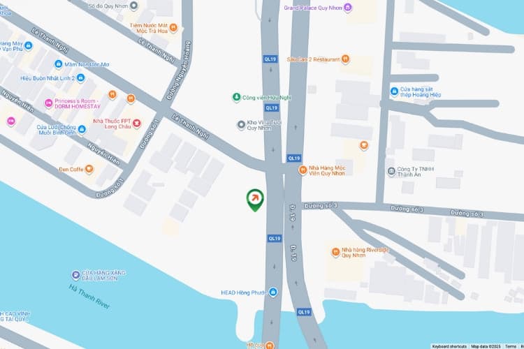 Map- Horizontal Wallscape Billboard at Ha Thanh 1 Bridge, Quy Nhon Ward, Gia Lai