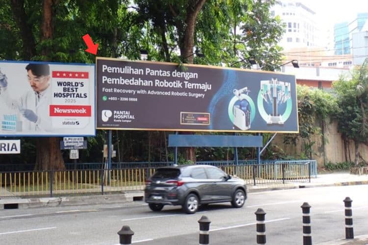 1 Panel Free Standing Billboard at Jalan Pantai Baru (A), Kuala Lumpur