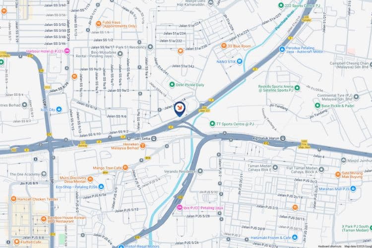 Map - Vertical Digital Screen Billboard at Federal Highway, Petaling Jaya, Selangor (beside Cycle & Carriage [B])
