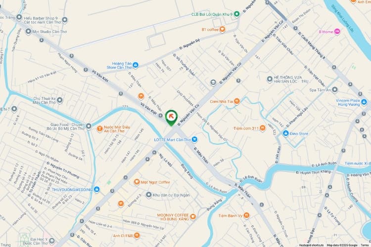 Map- Horizontal Wallscape Billboard at 109 Mau Than Roundabout, Cai Khe Ward, Can Tho City