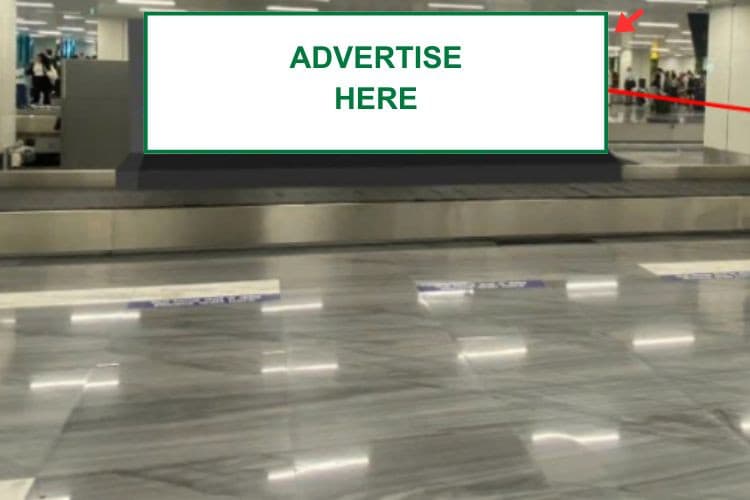 1 Panel Horizontal Light Box Billboard at T3 Tan Son Nhat International Airport, Tan Son Hoa Ward, Ho Chi Minh City (Baggage Carousel No. 06 Area, Domestic Arrivals)