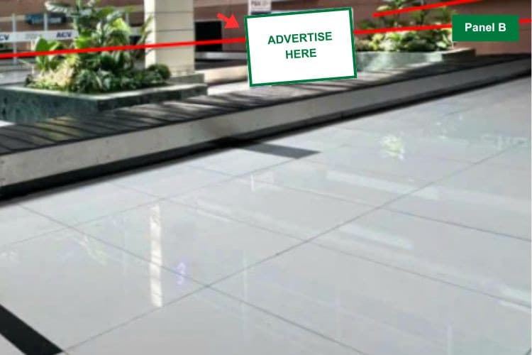 Panel B - Horizontal Light Box Billboard at Phu Quoc International Airport, Phu Quoc, An Giang (Baggage Carousel No. 03, International Arrivals Isolation Area)