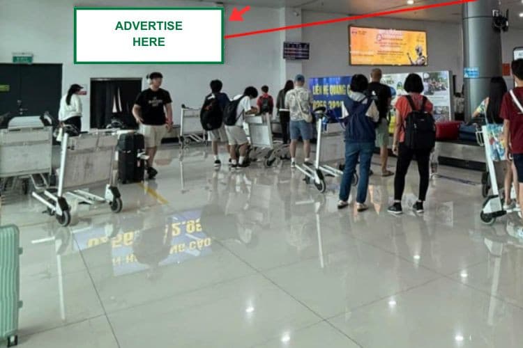 1 Bảng ốp tường khu vực băng chuyền số 02  Ga đến, sân bay Phù Cát