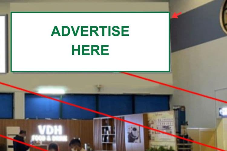 1 bảng ốp tường IP 1.13 tại tầng 1, khu vực quầy vé máy bay, bên phải lối ra ga đến, sảnh công cộng chung ga đi và ga đến, Sân bay Đồng Hới