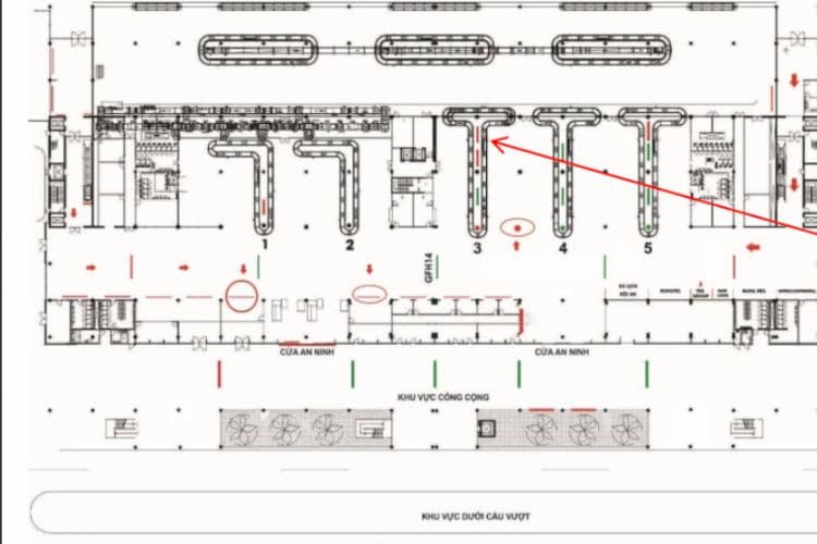 Map - Horizontal Light Box Billboard at Da Nang International Airport, Hoa Cuong Ward, Da Nang City (Level 1, conveyor belt No. 03, Domestic Arrival Terminal)