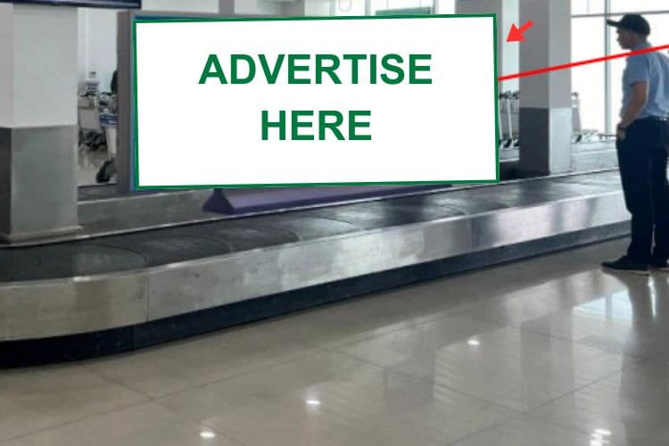 2 Sided Horizontal Iron frame Billboard tại Chu Lai Airport, Nui Thanh Ward, Da Nang City (Level 1, Baggage Carousel No. 01, Domestic Arrivals Isolation Area)