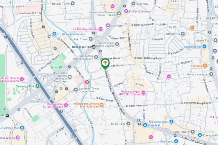 Map -  JPO Billboard di Jl. Prof Dr Satrio, Jakarta Selatan, DKI Jakarta  (To Jl. Prof Dr. Satrio)