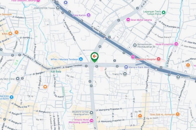 Map - Vertical Static Billboard di Jl. Kapten Tendean, Jakarta Selatan, DKI Jakarta