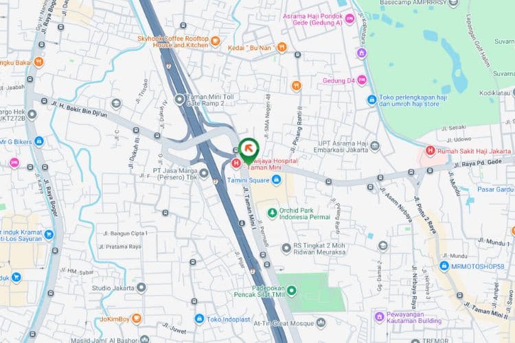 Map - Vertical Static Billboard di Jl. Raya Taman Mini, Jakarta Timur , DKI Jakarta  (Tamini Square)