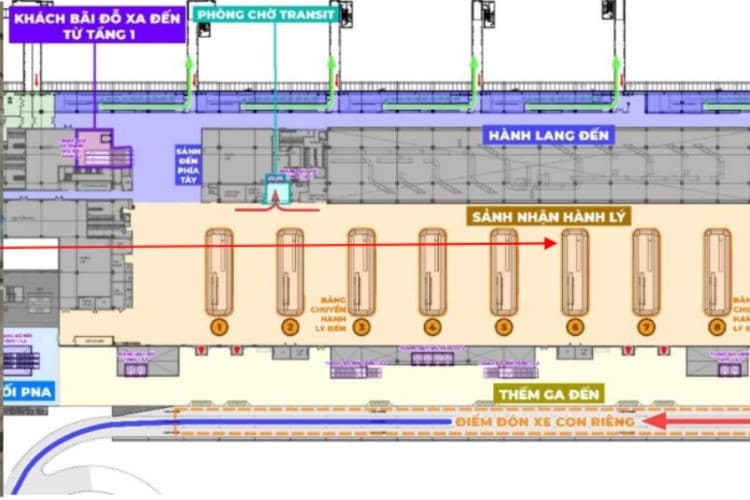 Map -  Horizontal Airport LED Screen Billboard at Tan Son Nhat International Airport, Tan Son Hoa Ward, Ho Chi Minh City (Level 2, Baggage Carousel No. 06 Area, Domestic Arrivals Terminal, Terminal T3)