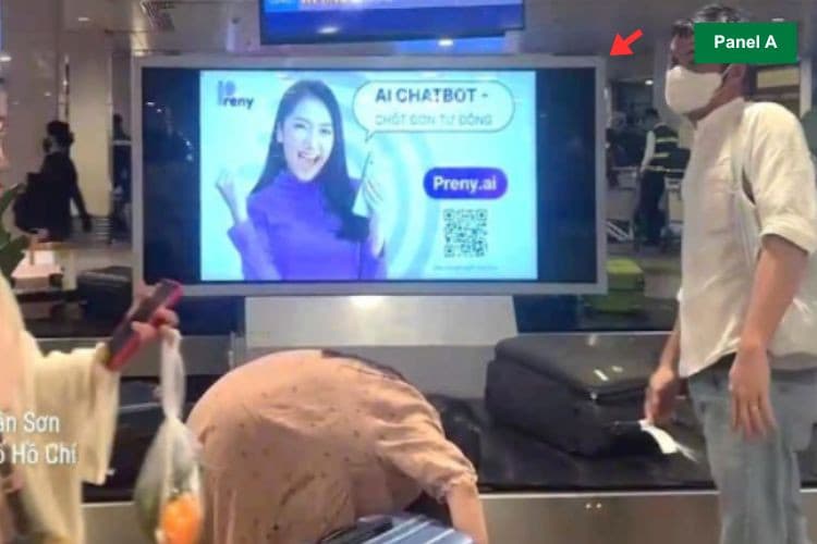 2 Sided Horizontal Airport LED Screen Billboard at Tan Son Nhat International Airport, Tan Son Hoa Ward, Ho Chi Minh City (Level 1, Baggage Carousel No. 02 Area, Domestic Arrivals Isolation Zone, Terminal T1)