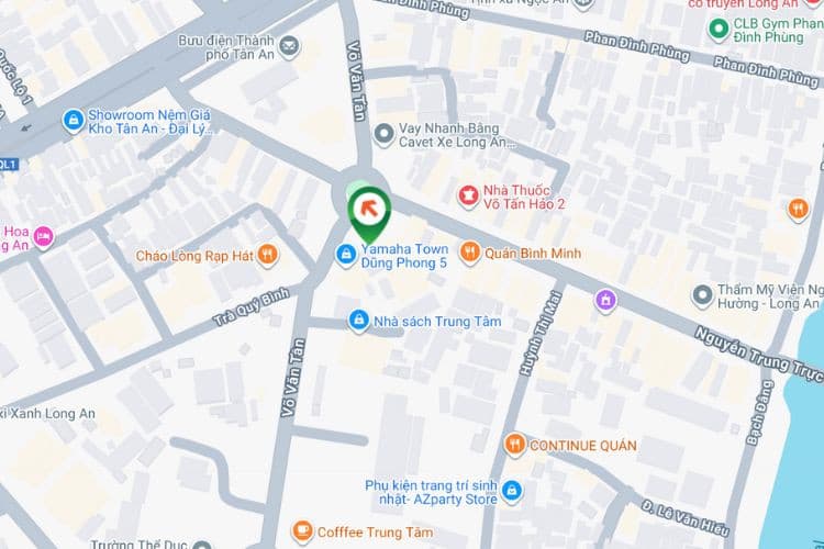 Map - Vertical Wallscape Billboard at 16 Vo Van Tan, Long An Ward, Tay Ninh (An Khang Pharmacy)