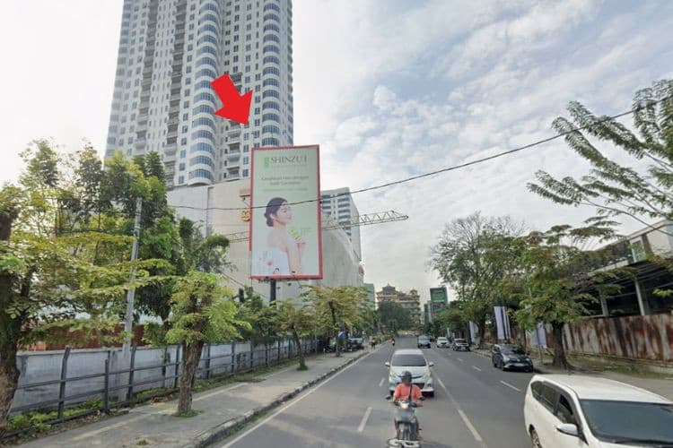 1 Panel Vertical Static Billboard at Jl. Jawa, Medan, Sumatera Utara  (Nearby Centre Point Mall)