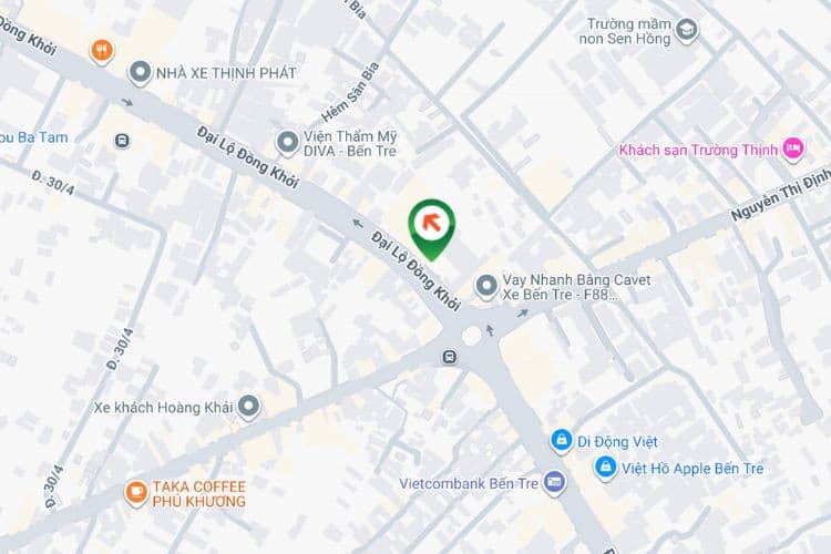 Map - Horizontal Wallscape Billboard at 105A2 Dong Khoi, Phu Khuong Ward, Vinh Long