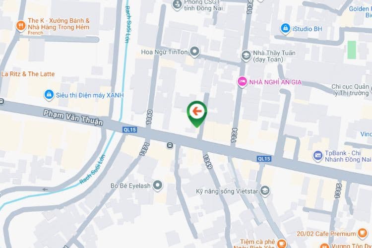 Map - Horizontal Wallscape Billboard at 215 Pham Van Thuan, Tam Hiep Ward, Dong Nai
