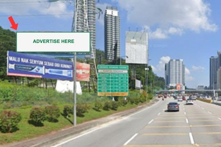 1 Panel Free Standing Billboard at LDP Highway KM1.8, Kuala Lumpur (before Penchala Toll Plaza)