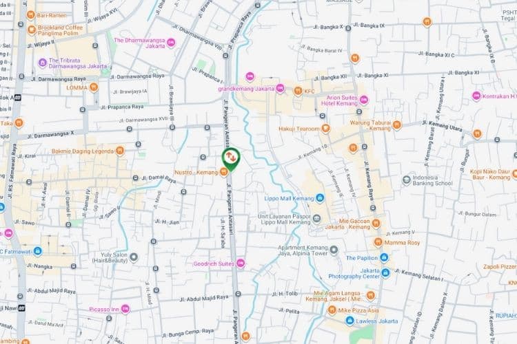 Map - Horizontal Static Billboard di Flyover Antasari, Jakarta Selatan, DKI Jakarta  (nearby Lippo Mall Kemang)