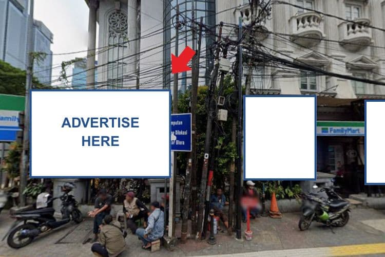 Videotron Billboard at Jl. Kendal No. 24, Menteng, Jakarta Pusat, DKI Jakarta  (nearby Family Mart)