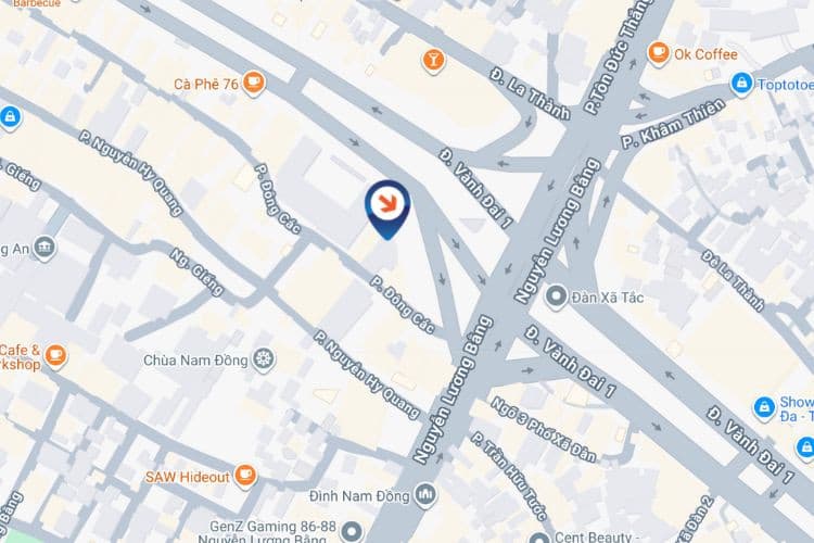 Map - Horizontal LED Screen Billboard at 5 O Cho Dua, O Cho Dua Ward, Ha Noi City (Vinaphone store)