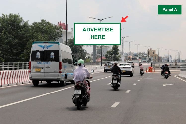1 bảng quảng cáo trụ đơn 2 mặt tại toà nhà Viettel, Phường Bảy Hiền, Thành phố Hồ Chí Minh (CẦU VƯỢT TRƯỚC NHÀ GA T3 - SÂN BAY TSN)