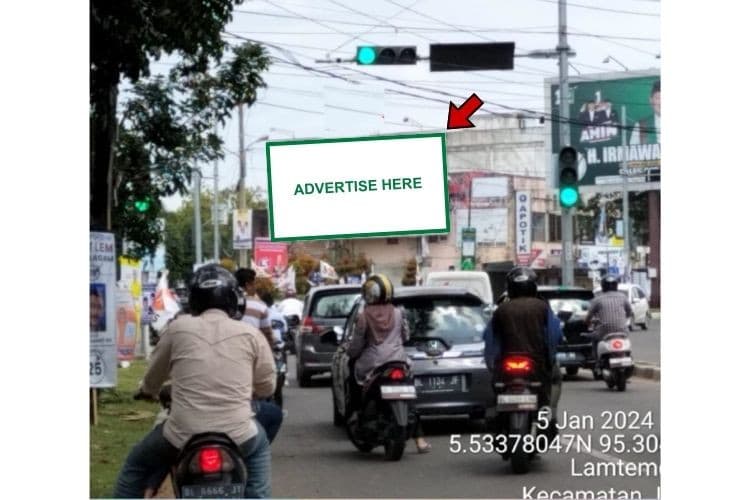 1 Horizontal Static Billboard at Jl. Pemancar 5, Banda Aceh, Aceh  (nearby Toko Bahagia Ilmu)