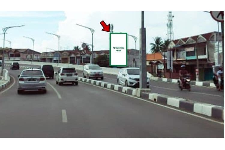 1 Panel Vertical Static Billboard at Jl. Teuku Imung Leung Bata, Banda Aceh, Aceh (nearby Flyover Simpang Surabaya)