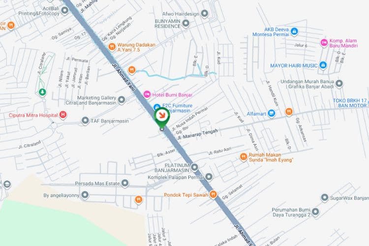 Map - Vertical Static Billboard di Jl. A. Yani, Banjar, Kalimantan Selatan  (in front of Banindo Rodaperkasa Abadi)