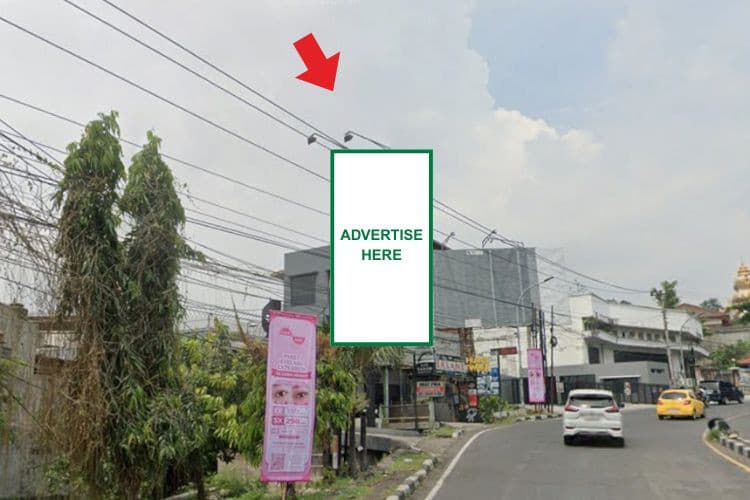 1 Panel Vertical Static Billboard at Jl Dr. Wahidin, Semarang, Jawa Tengah  (Intersection Pasar Kambing)