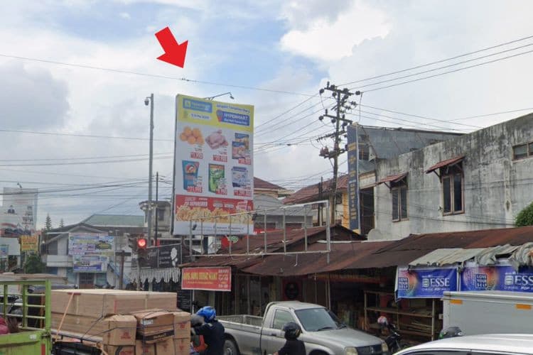 1 Panel Vertical Static Billboard at Jl. MT. Haryono, Air Putih, Samarinda Ulu, Samarinda, Kalimantan Timur