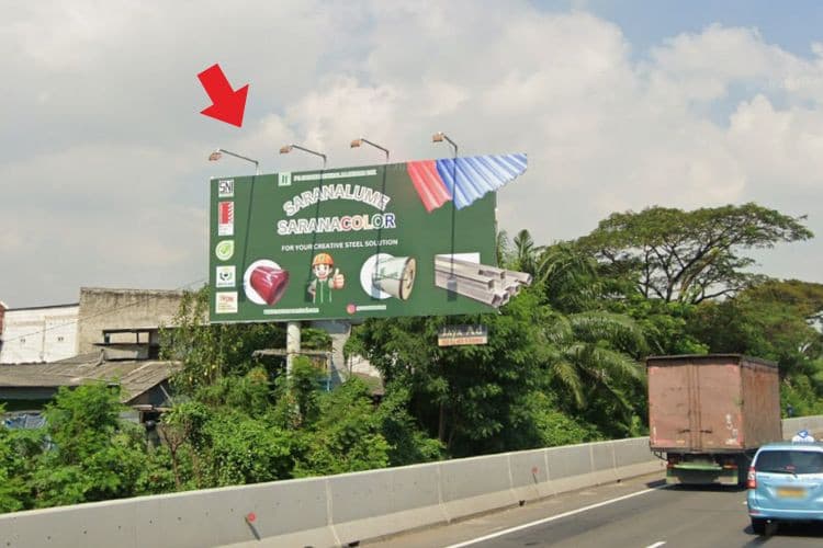1 Panel Horizontal Static Billboard at Tol Sediyatmo KM 29+575 A, Jakarta Barat, DKI Jakarta