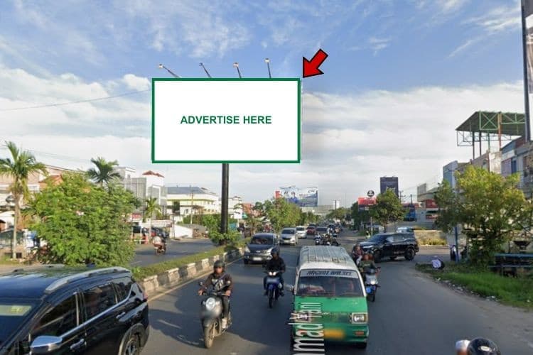 1 Panel Horizontal Static Billboard at Jl. Ahmad Yani, Banjarmasin, Kalimantan Selatan  (in front of Jl. Bunyamin Residence intersection)