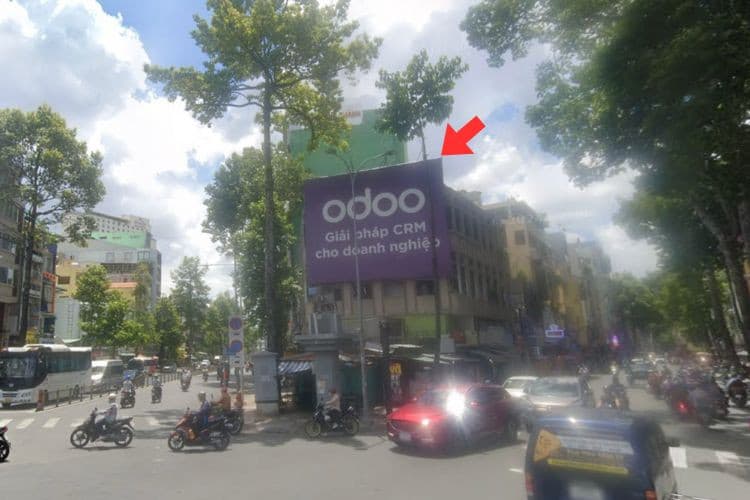 Day view - Horizontal Wall-mounted Pano Billboard at 391 Tran Phu, An Dong Ward, Ho Chi Minh City