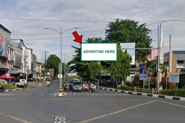 1 Panel Horizontal Static Billboard di Jl. P. Antasari, Banjarmasin, Kalimantan Selatan  (dekat Simpang Empat Antasari)