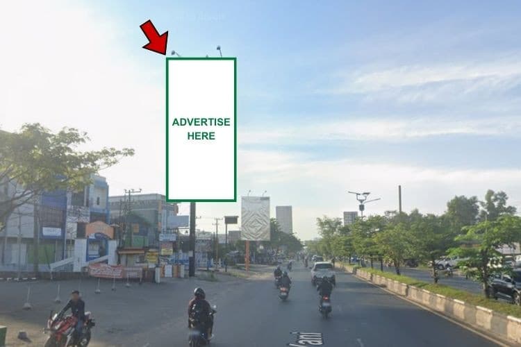 1 Panel Vertical Static Billboard at Jl. Ahmad Yani KM. 9.4, Banjarmasin, Kalimantan Selatan  (nearby Dunkin' Donuts)