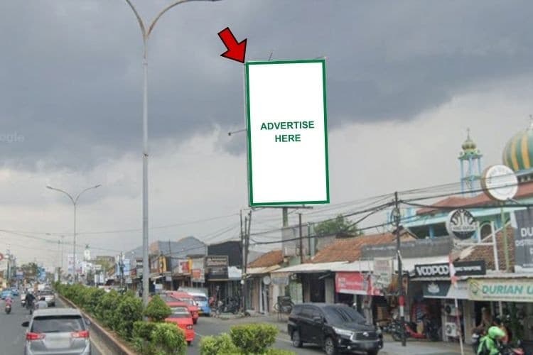 1 Panel Vertical Static Billboard at Jl. Ahmad Yani, Cilegon, Banten (in front of Ramayana Cilegon)