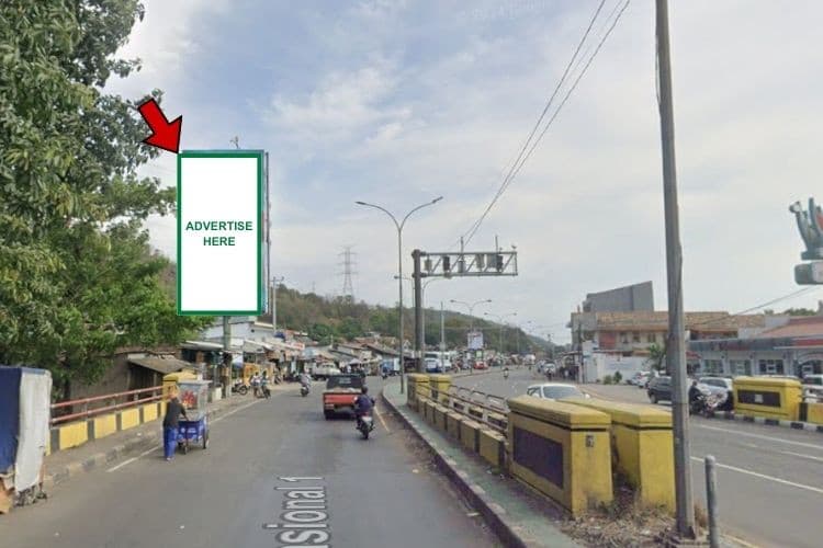 1 Panel Vertical Static Billboard at Jl. Raya Merak, Cilegon, Banten (across Restoran Simpang Raya Merak)