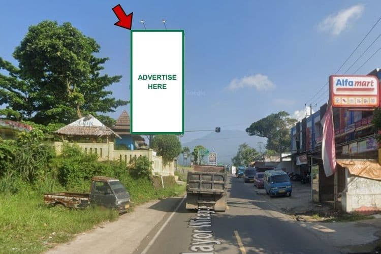 1 Panel Vertical Static Billboard at Jl. Mayor Widagdo, Pandeglang, Banten (in front of Terminal Kadubanen)