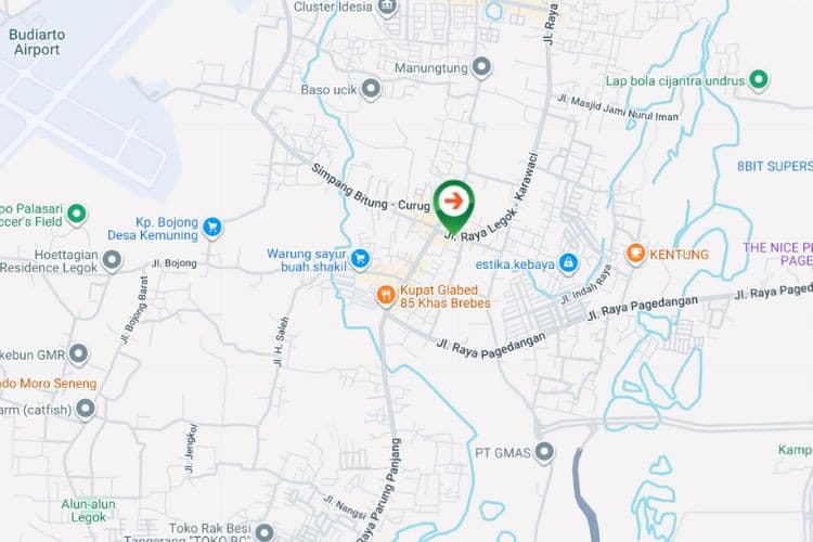 Map - Vertical Static Billboard at Jl. Raya Legok - Karawaci, Babakan, Legok, Kabupaten Tangerang, Banten (nearby Indogadai)